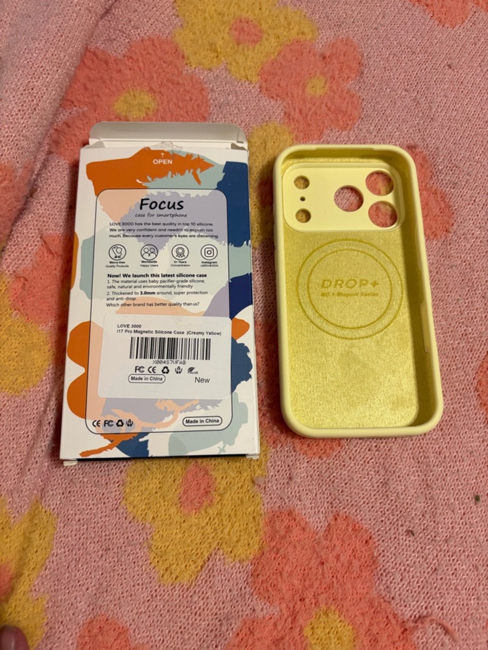 Drop+ Magnetic Silicone Phone Case - Creamy Yellow